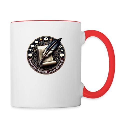 Certified Dad Pun Dispenser T Shirt - Contrast Coffee Mug