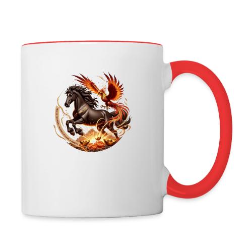 Year of the Horse Phoenix T Shirt, Lunar NY Gift - Contrast Coffee Mug