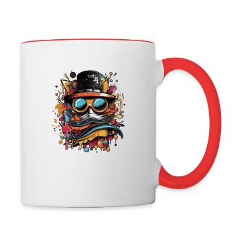 Sneaker Swag - Contrast Coffee Mug - white/red - Right
