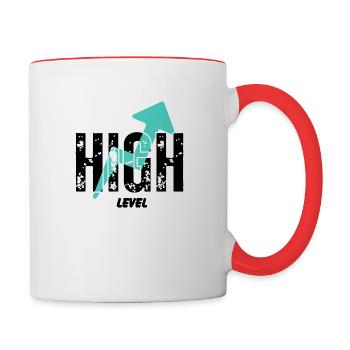 high level - Contrast Coffee Mug - white/red - Right