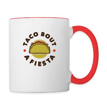 Taco Bout A Fiesta - Contrast Coffee Mug - white/red - Right