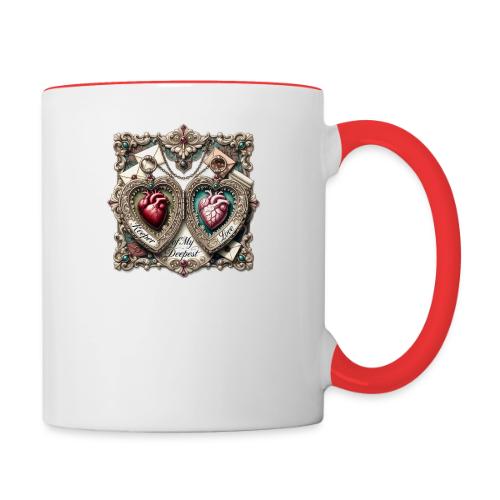 Keeper of My Deepest Love Victorian Locket T-Shirt - Contrast Coffee Mug