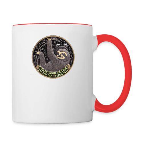 Sloth Home Watcher T Shirt - Contrast Coffee Mug