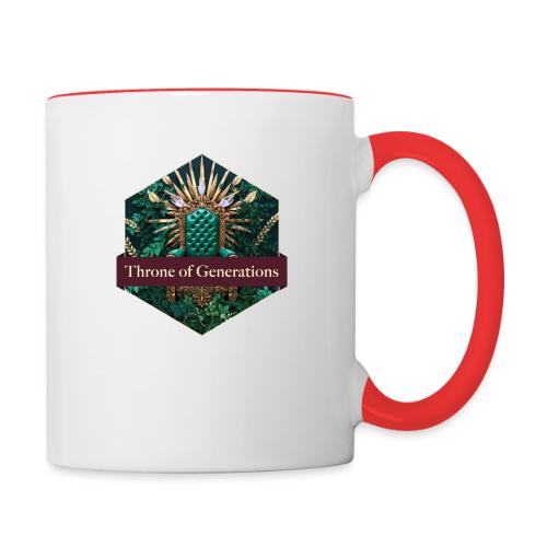 Women’s Day Vine Throne T Shirt, Gift for Grandma - Contrast Coffee Mug