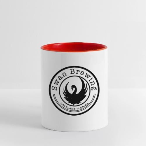 Classic Swan Brewing Logo - Contrast Coffee Mug