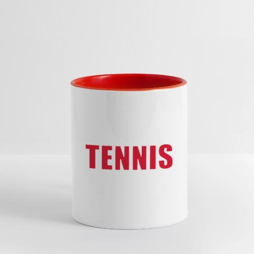 Red Court Tennis - Contrast Coffee Mug