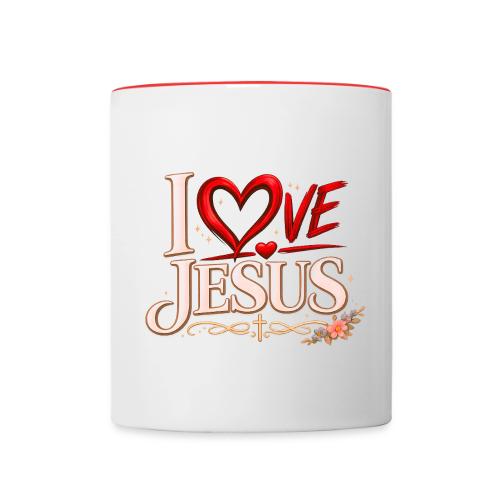 I Love Jesus - Contrast Coffee Mug