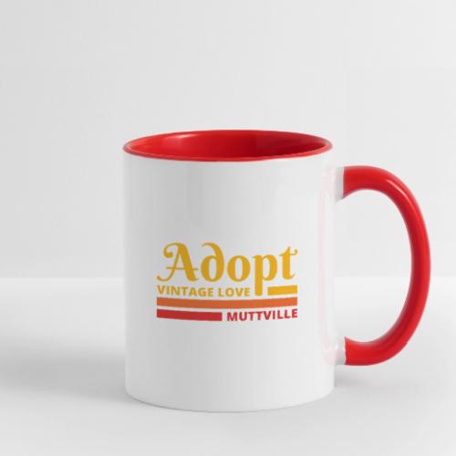 Adopt Vintage Love retro colors - Contrast Coffee Mug