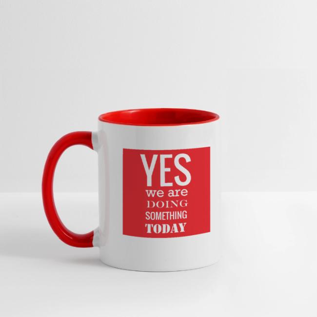 Yes we are doing something today (red background)