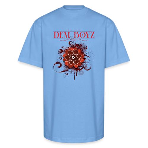 Flower Splash Reds - Unisex Oversized Heavyweight T-Shirt