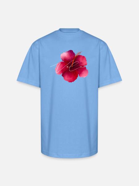 Value Flower - Unisex Oversized Heavyweight T-Shirt - sky blue