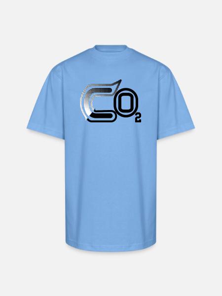 Halftone Arc Abstract - Unisex Oversized Heavyweight T-Shirt - sky blue