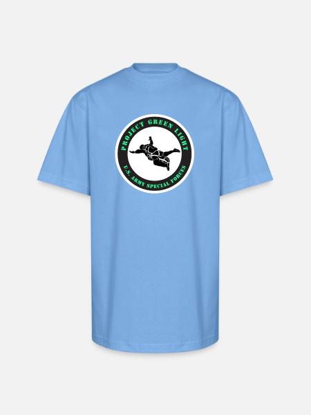 Project Green Light - Unisex Oversized Heavyweight T-Shirt - sky blue