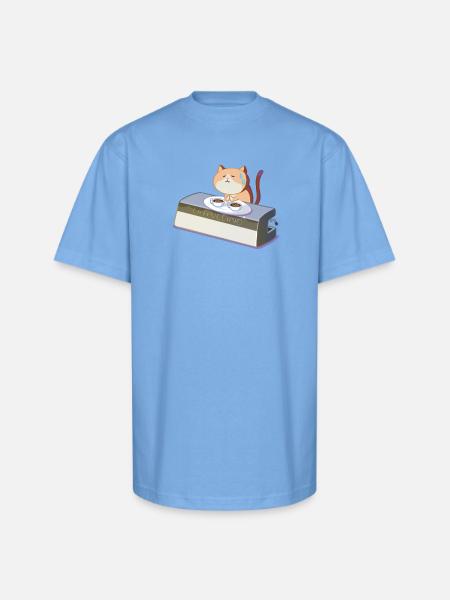 PanicMeow - Unisex Oversized Heavyweight T-Shirt - sky blue