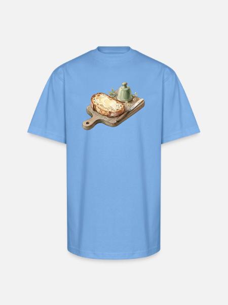 Toast & Tea - Unisex Oversized Heavyweight T-Shirt - sky blue