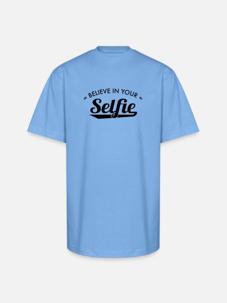 selfie - Unisex Oversized Heavyweight T-Shirt - sky blue