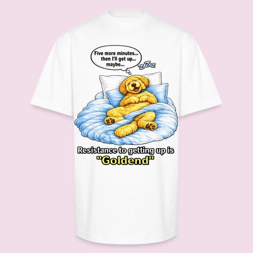 Funny Goldendoodle Sleeping design. - Unisex Oversized Heavyweight T-Shirt
