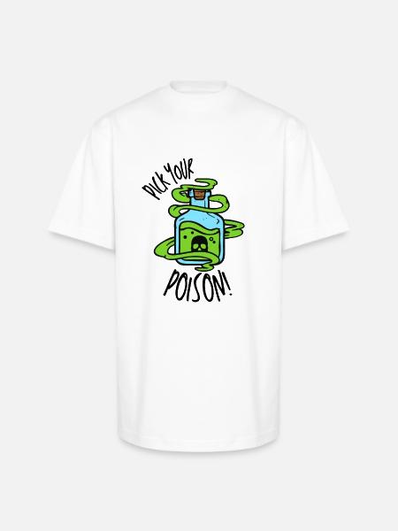 Pick Your Poison! - Unisex Oversized Heavyweight T-Shirt - white