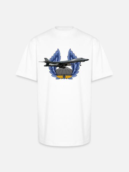 B-1B Lancer - Unisex Oversized Heavyweight T-Shirt - white