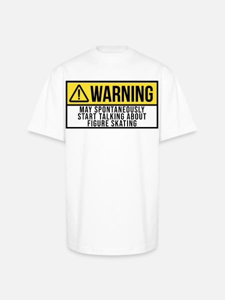 Figure Skate - Unisex Oversized Heavyweight T-Shirt - white
