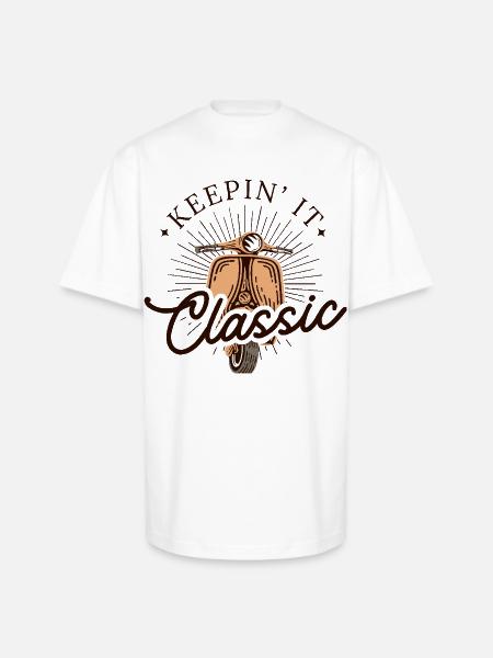 Keepin' It Classic - Unisex Oversized Heavyweight T-Shirt - white