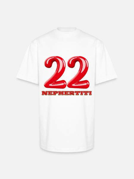 Nefertiti - Unisex Oversized Heavyweight T-Shirt - white