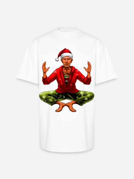 Yogi Christmas - Unisex Oversized Heavyweight T-Shirt - white