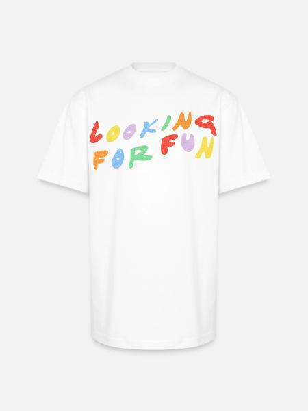 Looking for Fun - Unisex Oversized Heavyweight T-Shirt - white