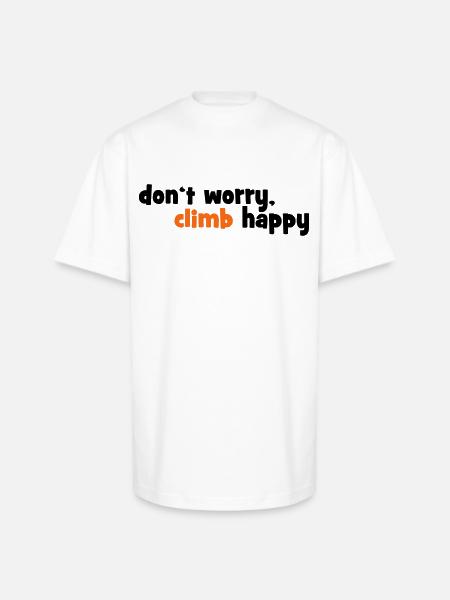 climbing - Unisex Oversized Heavyweight T-Shirt - white