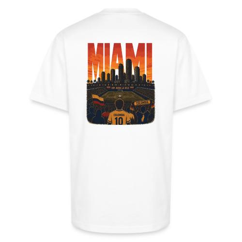 Colombia Mundial Tee (Blanco) — Doble Estampado - Unisex Oversized Heavyweight T-Shirt