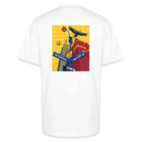 Ecuador Mundial Tee (blanco) — Doble Estampado - Unisex Oversized Heavyweight T-Shirt