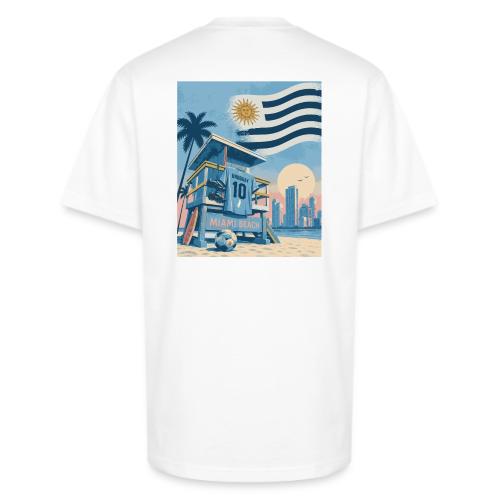 Uruguay Mundial Tee (blanco) — Estampado Trasero - Unisex Oversized Heavyweight T-Shirt