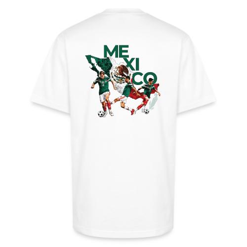 México Mundial Tee (Blanco) — Doble Estampado - Unisex Oversized Heavyweight T-Shirt