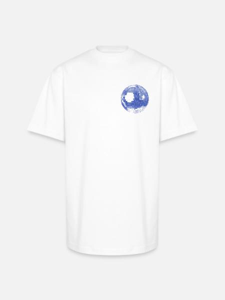 Retro Disco Ball - Unisex Oversized Heavyweight T-Shirt - white