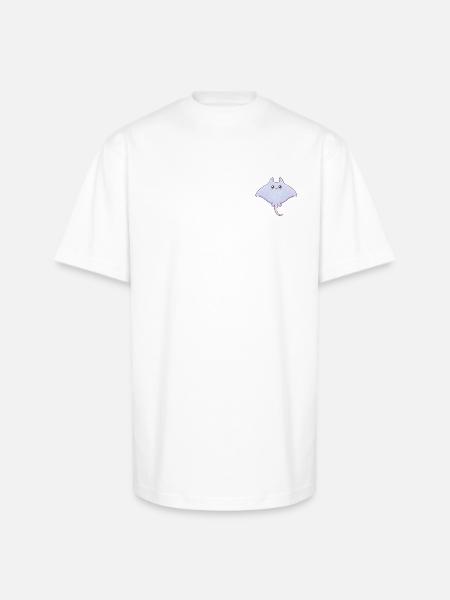 Pastel Manta Charm - Unisex Oversized Heavyweight T-Shirt - white