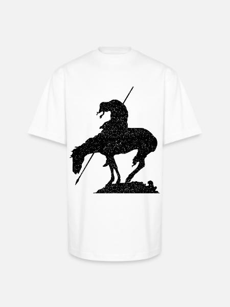 The horseman trail end  - Unisex Oversized Heavyweight T-Shirt - white