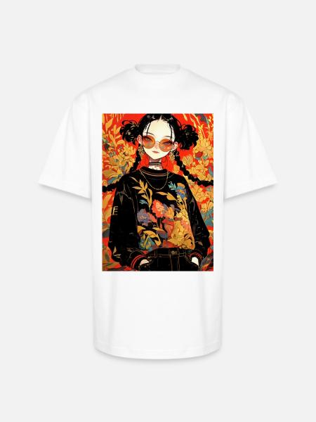 Cute girls - Unisex Oversized Heavyweight T-Shirt - white