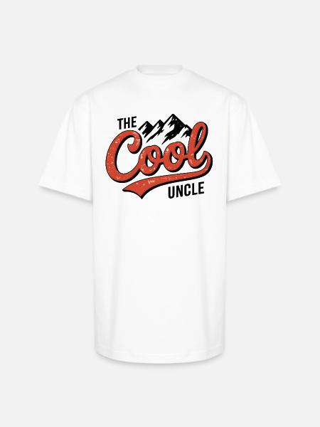 The cool uncle - Unisex Oversized Heavyweight T-Shirt - white