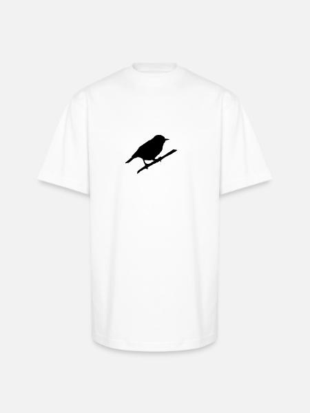 Bird - Unisex Oversized Heavyweight T-Shirt - white