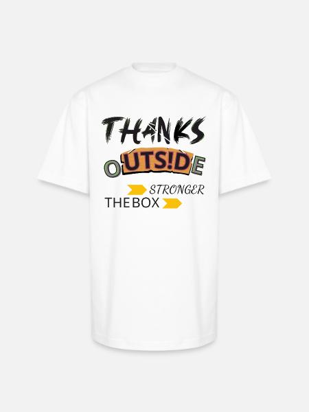 thanks - Unisex Oversized Heavyweight T-Shirt - white