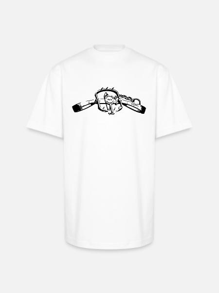 trap - Unisex Oversized Heavyweight T-Shirt - white