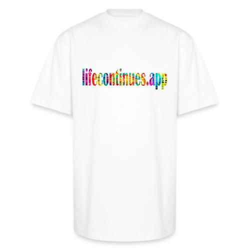 Life Continues Large Tie-dye 2 - Unisex Oversized Heavyweight T-Shirt