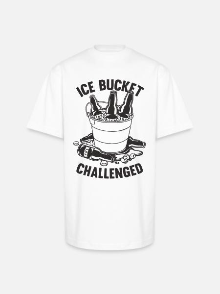 Ice Bucket Challenged - Unisex Oversized Heavyweight T-Shirt - white