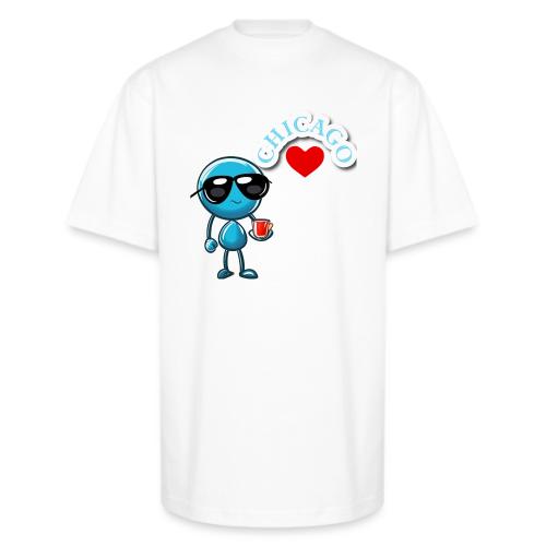 Smoon City_Chicago - Unisex Oversized Heavyweight T-Shirt