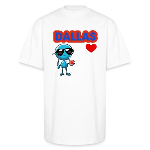 Smoon City_Dallas - Unisex Oversized Heavyweight T-Shirt