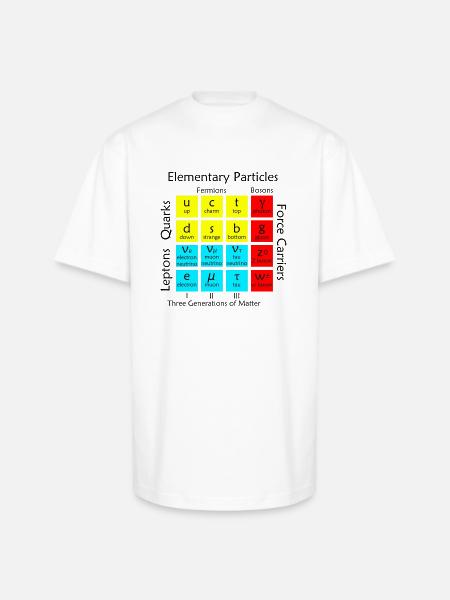 Elementary Particles - Unisex Oversized Heavyweight T-Shirt - white