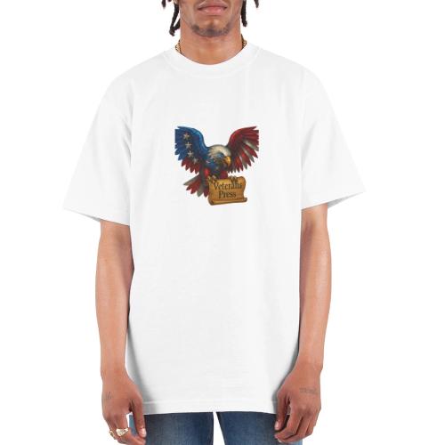 Veterans Press Bald Eagle - Unisex Oversized Heavyweight T-Shirt