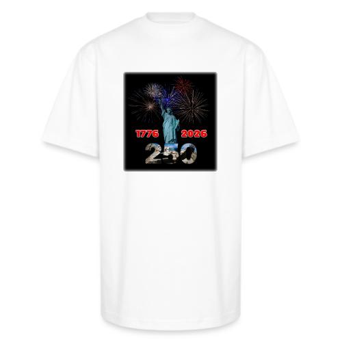 1776 - 2026 - 250 Years USA | Fireworks - Unisex Oversized Heavyweight T-Shirt