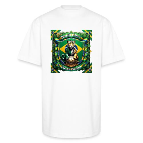 Brazil Jaguar Glory T-Shirt, Flag Pride Badge Gift - Unisex Oversized Heavyweight T-Shirt