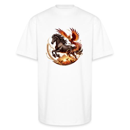 Year of the Horse Phoenix T Shirt, Lunar NY Gift - Unisex Oversized Heavyweight T-Shirt